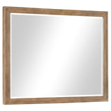 Taylor Light Honey Brown Rectangular Dresser Mirror