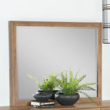 Taylor Light Honey Brown Rectangular Dresser Mirror