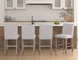Taylor Tan Faux-Marble Counter Height Dining Set by Steve Silver at Eve Furniture