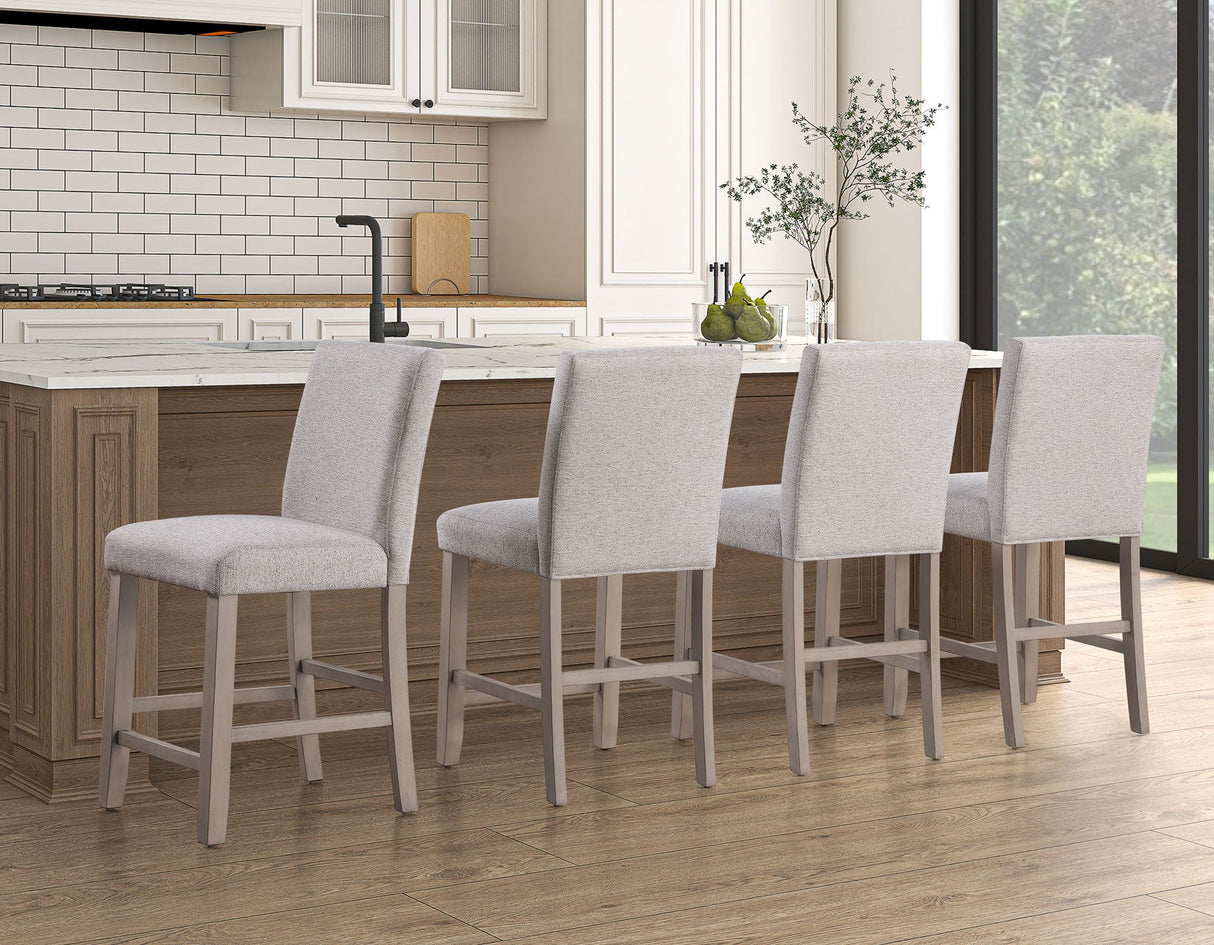 Taylor Tan Faux-Marble Counter Height Dining Set by Steve Silver at Eve Furniture