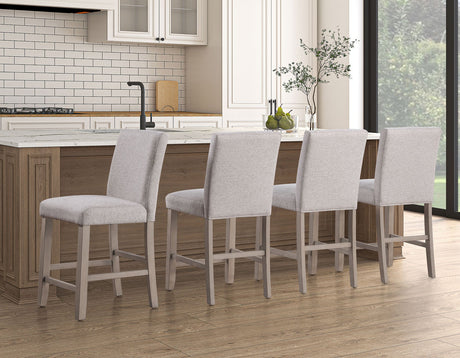Taylor Tan Faux-Marble Counter Height Dining Set by Steve Silver at Eve Furniture