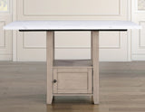 Taylor Tan Faux-Marble Counter Height Dining Set by Steve Silver at Eve Furniture