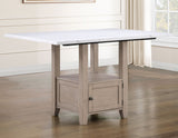 Taylor Tan Faux-Marble Counter Height Dining Set by Steve Silver at Eve Furniture