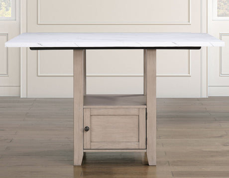 Taylor Tan Faux-Marble Counter Height Set by Steve Silver at Eve Furniture