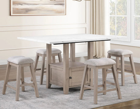 Taylor Tan/Gray 24″ Backless Counter Stool, Set of 2 by Steve Silver at Eve Furniture