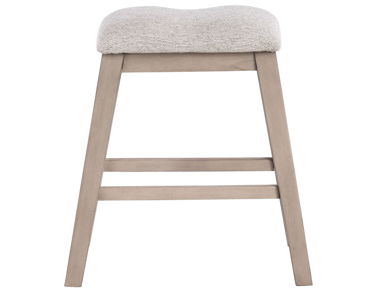 Taylor Tan/Gray 24″ Backless Counter Stool, Set of 2 by Steve Silver at Eve Furniture