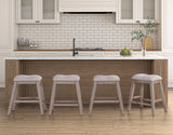 Taylor Tan/Gray 24″ Backless Counter Stool, Set of 2 by Steve Silver at Eve Furniture