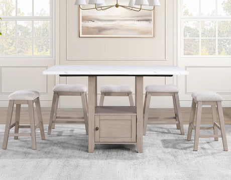 Taylor Tan/Gray 24″ Backless Counter Stool, Set of 2 by Steve Silver at Eve Furniture