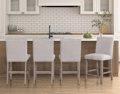 Taylor Tan/Gray 24″ Counter Height Chair by Steve Silver at Eve Furniture