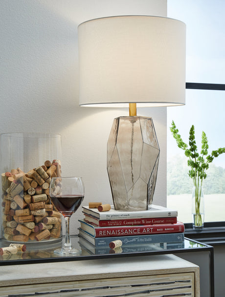 Taylow 2-Piece Table Lamp Set in Gray by Ashley at Eve Furniture