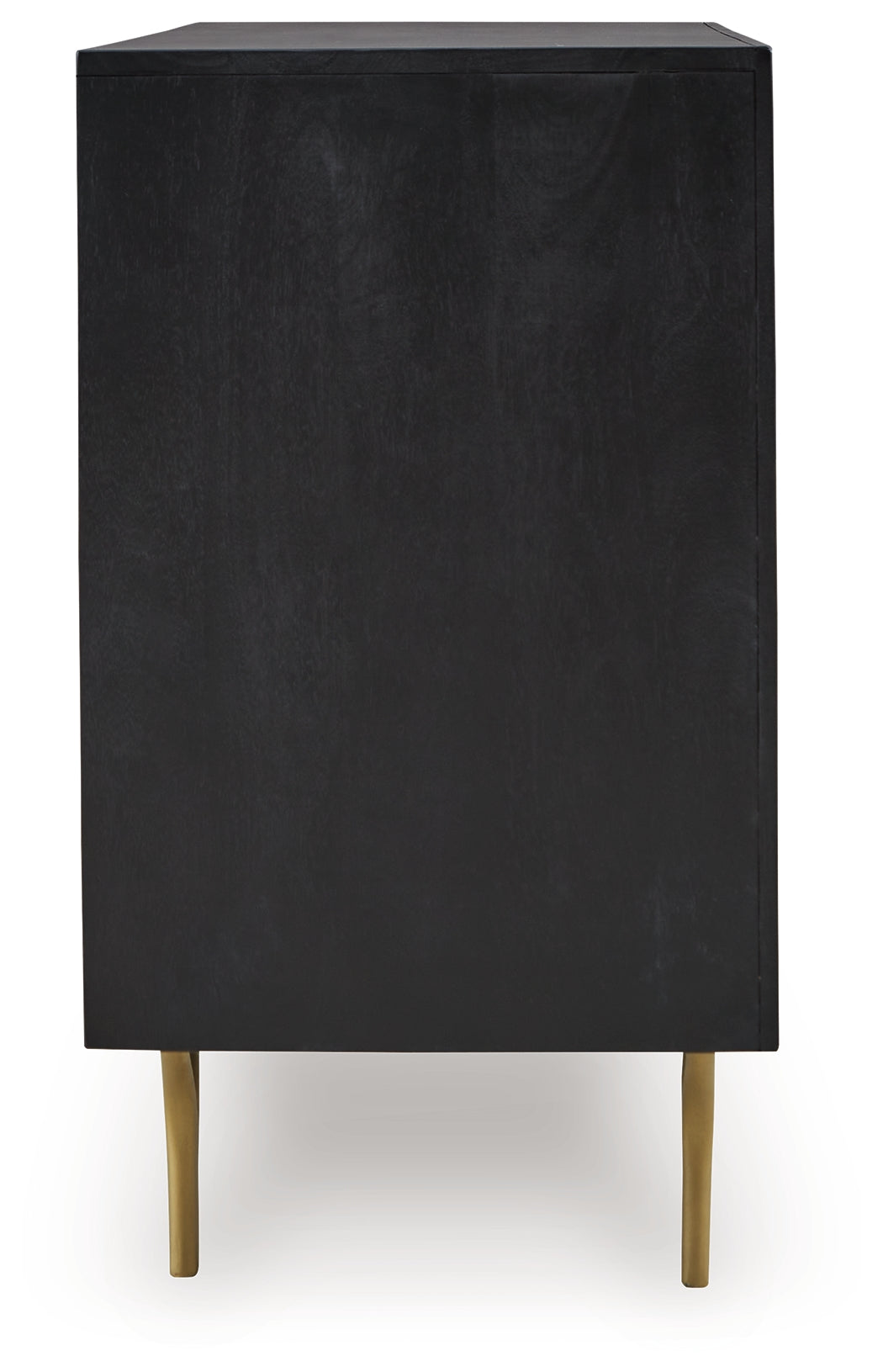 Tayner Black/Gold Finish Accent Cabinet