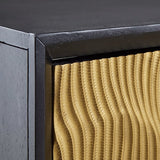 Tayner Black/Gold Finish Accent Cabinet