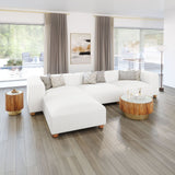 Tayte Ottoman White by Zuomod at Eve Furniture