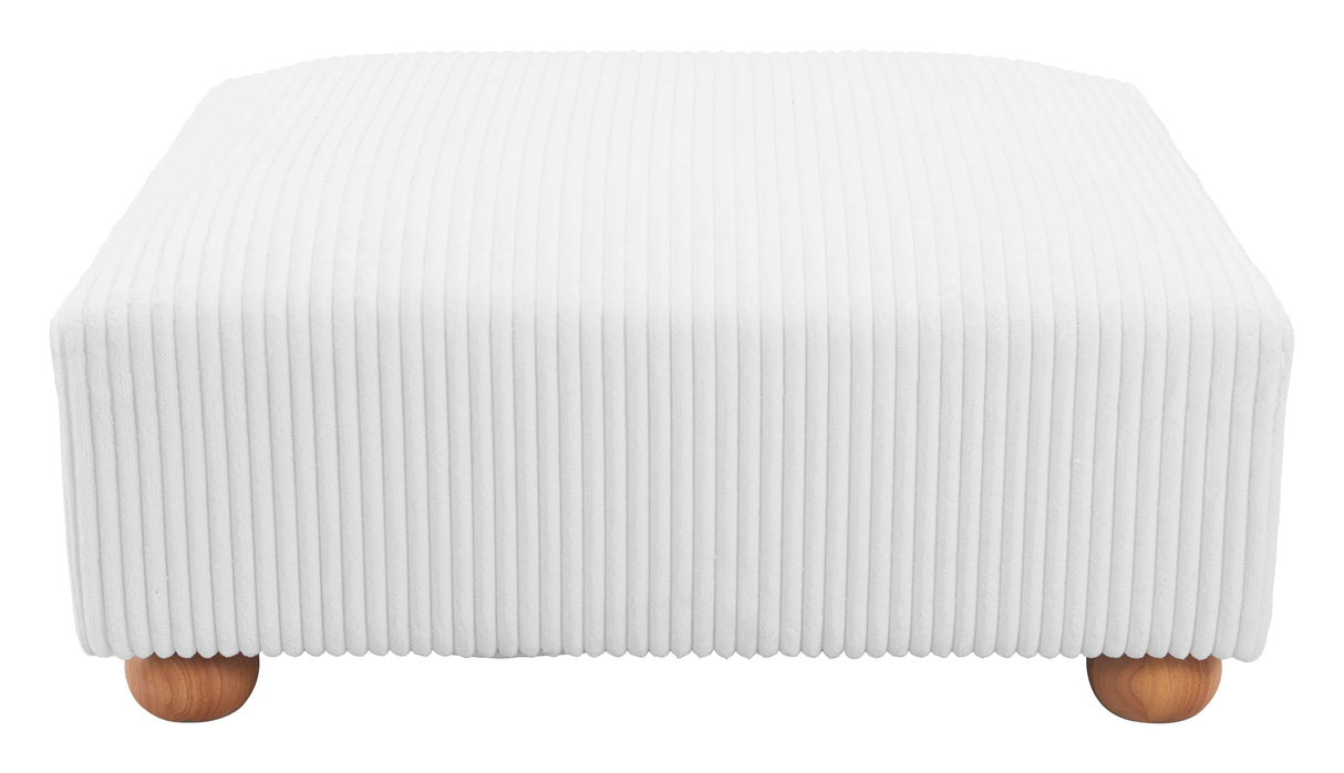 Tayte Ottoman White by Zuomod at Eve Furniture