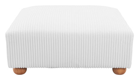 Tayte Ottoman White by Zuomod at Eve Furniture
