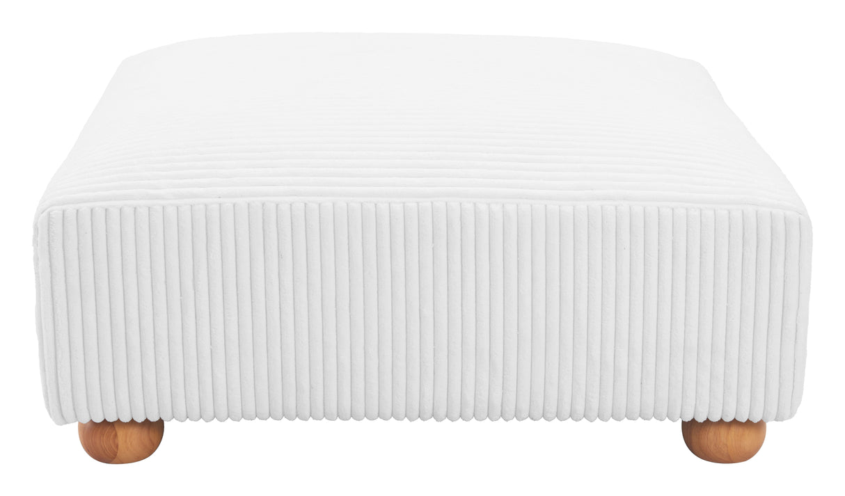Tayte Ottoman White by Zuomod at Eve Furniture
