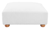 Tayte Ottoman White by Zuomod at Eve Furniture
