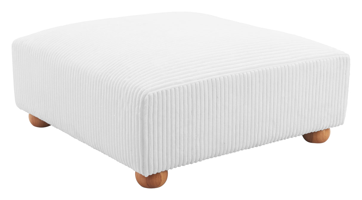 Tayte Ottoman White by Zuomod at Eve Furniture