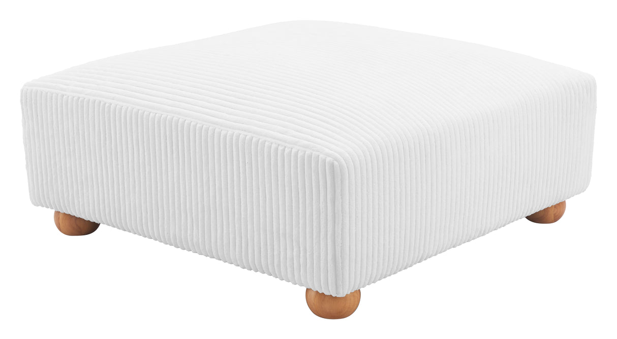 Tayte Ottoman White by Zuomod at Eve Furniture
