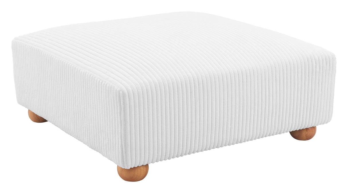 Tayte Ottoman White by Zuomod at Eve Furniture