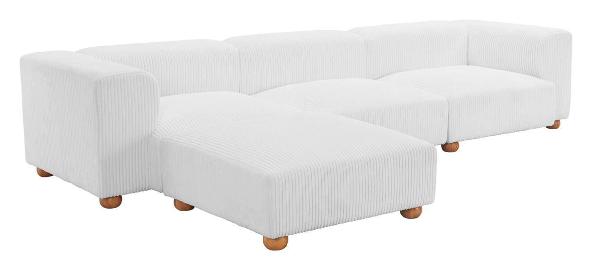 Tayte Sofa White by Zuomod at Eve Furniture