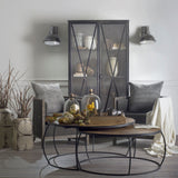 Taza Gray Metal Dome Shade Wall Sconce by Mercana at Eve Furniture