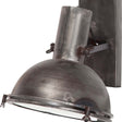 Taza Gray Metal Dome Shade Wall Sconce by Mercana at Eve Furniture