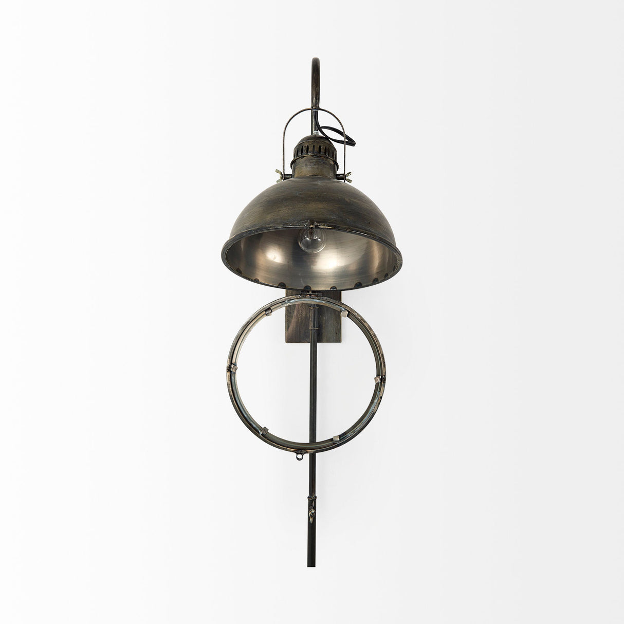 Tazb Gold Metal Conical Shade Wall Sconce by Mercana at Eve Furniture