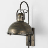 Tazb Gold Metal Conical Shade Wall Sconce by Mercana at Eve Furniture