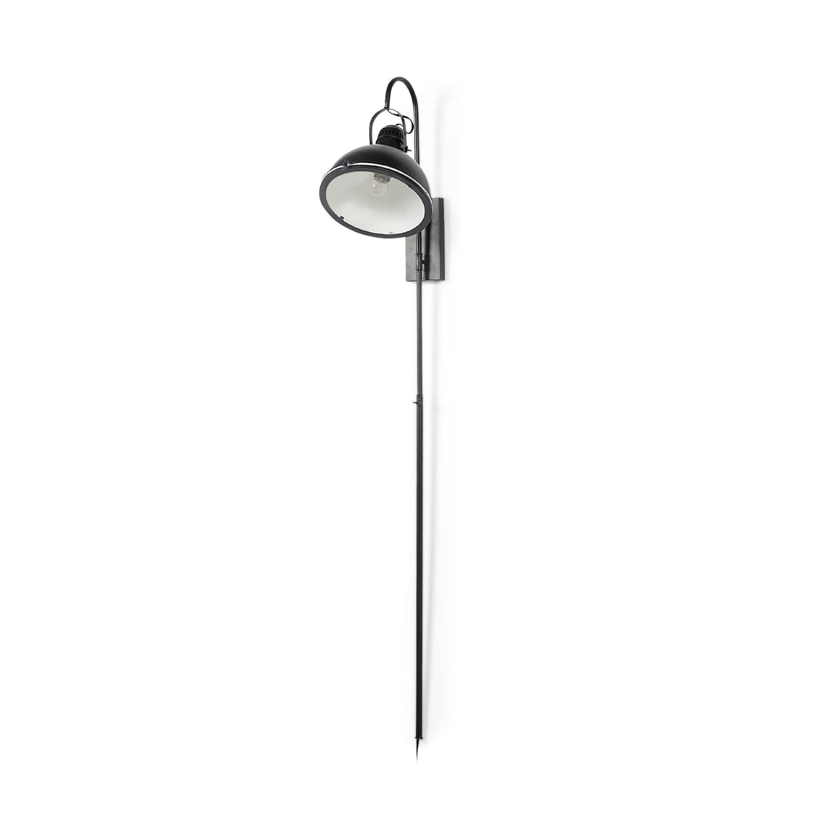 Tazb II Black Metal Conical Shade Wall Sconce by Mercana at Eve Furniture