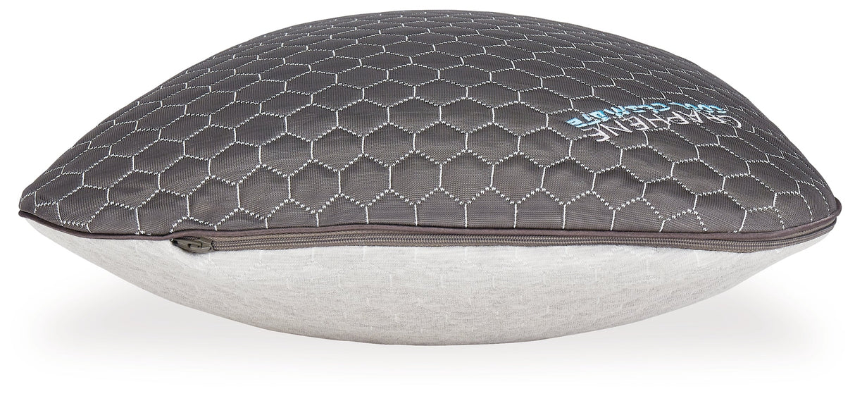 Dark Gray Graphene Contour Pillow