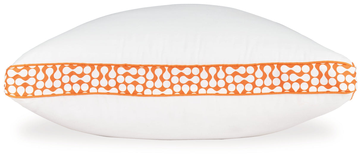 White/Orange 3-in-1 Pillow