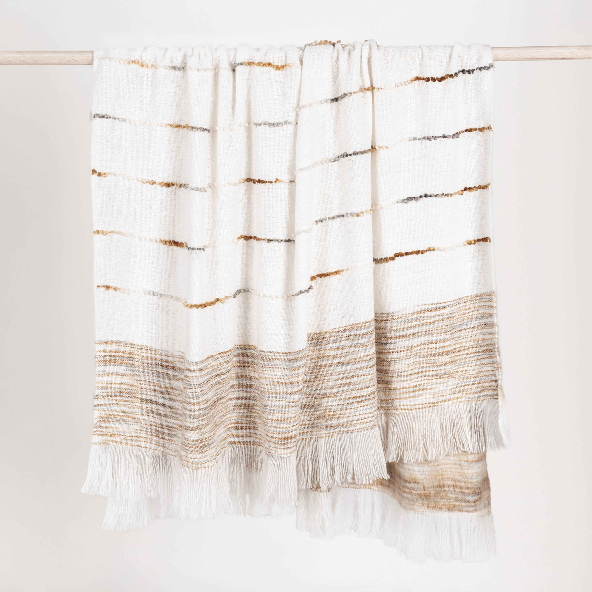 TC Albedo Ivory/Rust Throw 50x70 by Classic Home at Eve Furniture