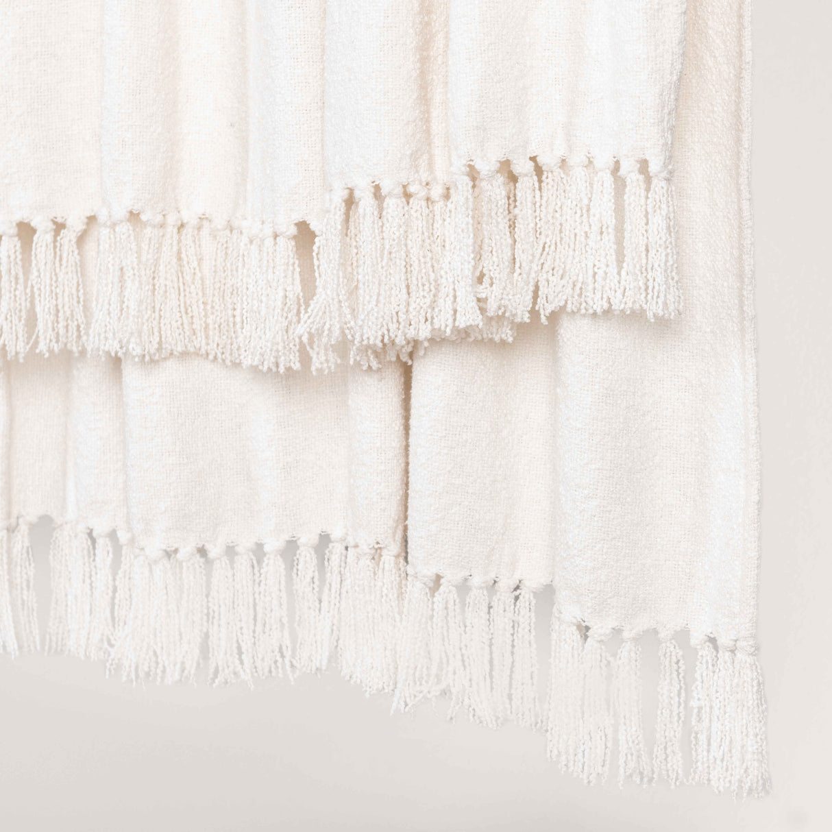 TC Aria Ivory Boucle Throw 50x70 by Classic Home at Eve Furniture
