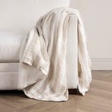 TC Atwater Ivory/Natural 50x70 Throw by Classic Home at Eve Furniture