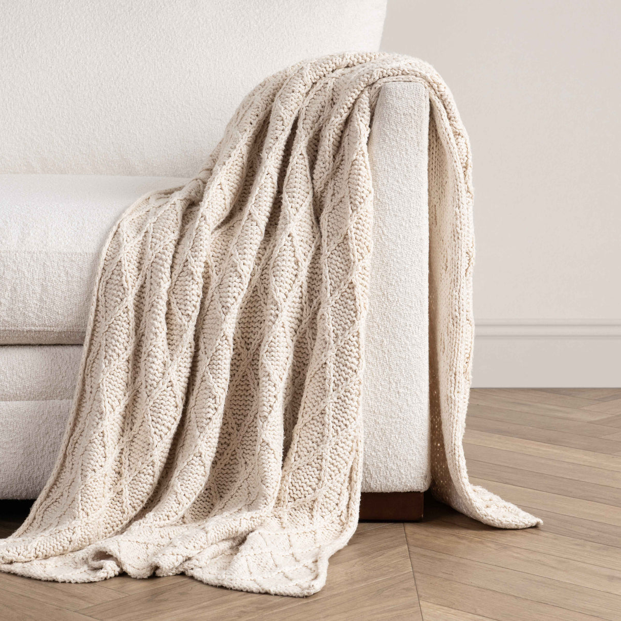 TC Catalina Ivory Throw 50x70 by Classic Home at Eve Furniture