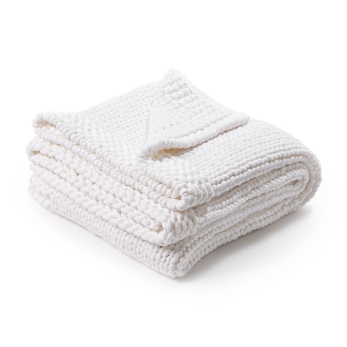 TC Dyne White Throw 50x70 by Classic Home at Eve Furniture