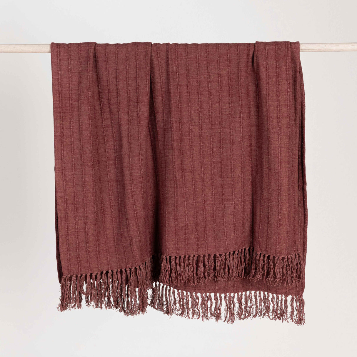TC Hunter Cherrywood Red 50x70 Throw by Classic Home at Eve Furniture
