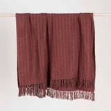 TC Hunter Cherrywood Red 50x70 Throw by Classic Home at Eve Furniture