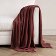 TC Hunter Cherrywood Red 50x70 Throw by Classic Home at Eve Furniture