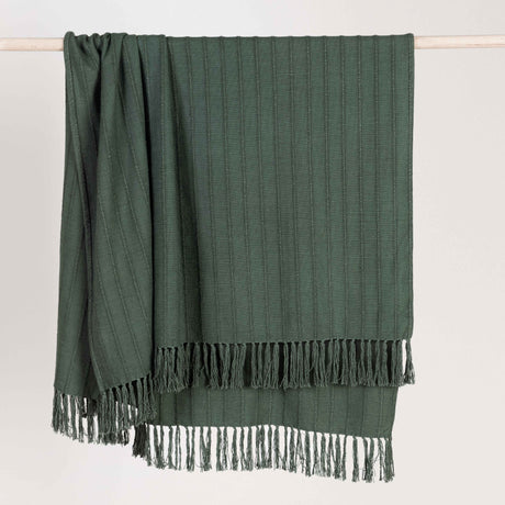 TC Hunter Forest Green 50x70 Throw by Classic Home at Eve Furniture