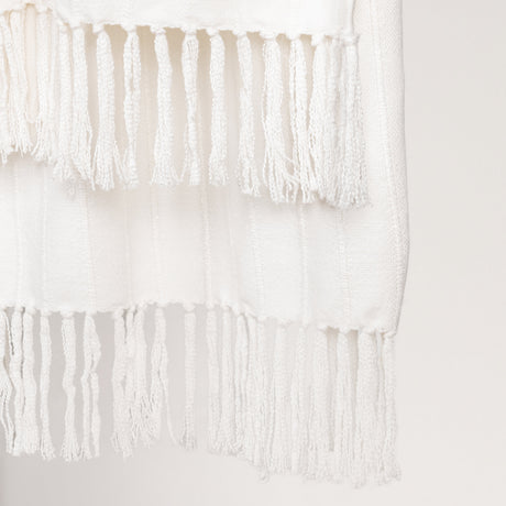TC Hunter White 50x70 Throw by Classic Home at Eve Furniture