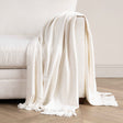TC Hunter White 50x70 Throw by Classic Home at Eve Furniture