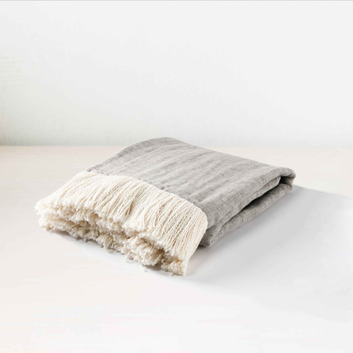 TC Joshua Gray/Ivory Throw by Classic Home at Eve Furniture