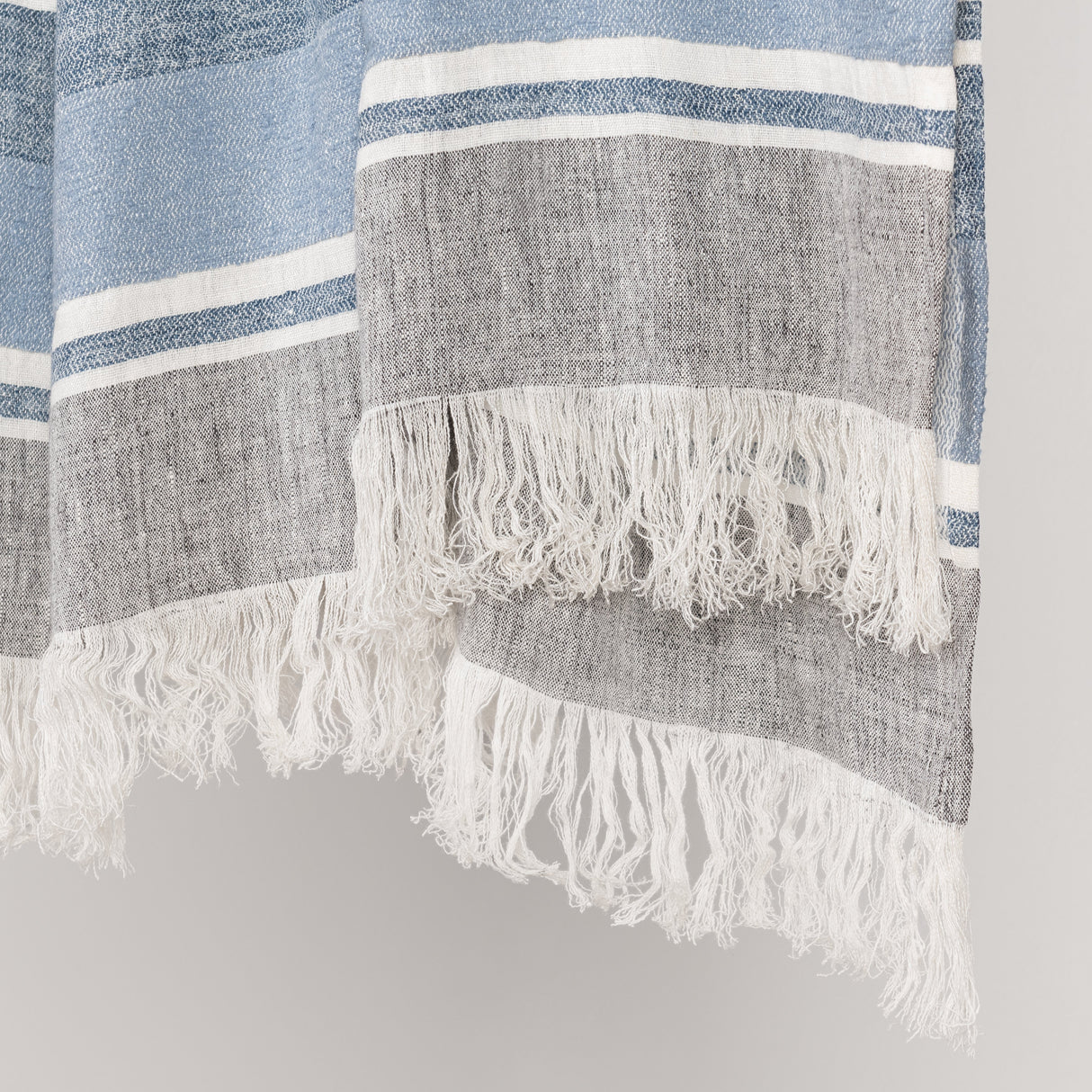 TC Lima Capri Blue/Dark Gray Throw 50X70 by Classic Home at Eve Furniture