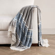 TC Lima Capri Blue/Dark Gray Throw 50X70 by Classic Home at Eve Furniture