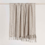 TC Linna Ivory/Natural Throw 50x70 by Classic Home at Eve Furniture