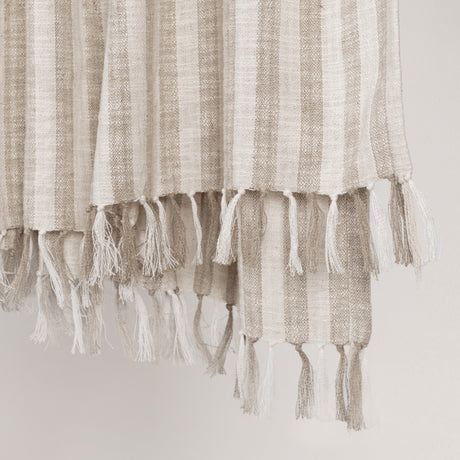 TC Linna Ivory/Natural Throw 50x70 by Classic Home at Eve Furniture