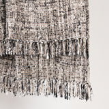 TC Porter Black/Ivory 50x70 Throw by Classic Home at Eve Furniture