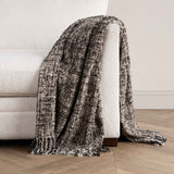 TC Porter Black/Ivory 50x70 Throw by Classic Home at Eve Furniture